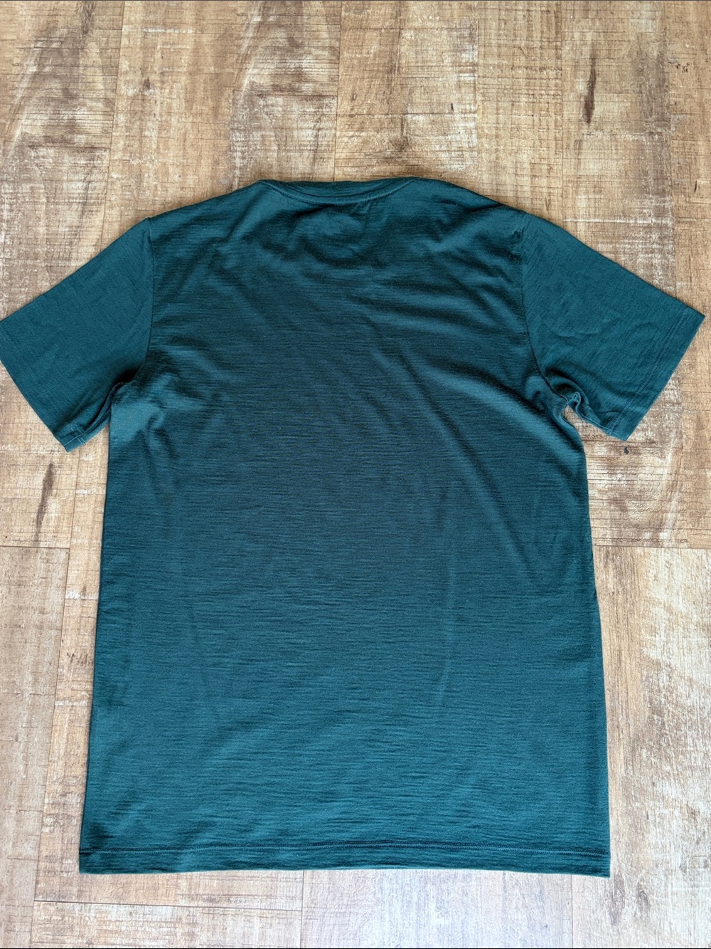 OUTLIER NYC ULTRAFINE MERINO CUT TWO T-SHIRT FOREST DEEP - Picture 3 of 5